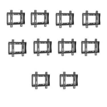 Imagem de Kit 10 Suporte Tv Fixo Parede Universal Tvs 14 A 55 Polegada - Speed