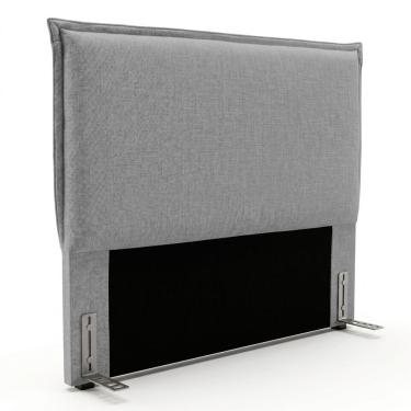 Imagem de Cabeceira Para Cama Box King Size Virella 195cm Moderna com Frame Linho Cinza - Desk De...