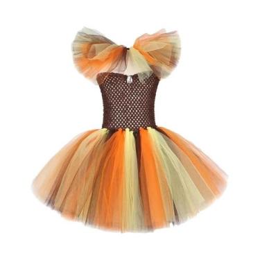 Imagem de Fantasia De Leão Rei Da Selva Para Meninas, Vestido Tutu De Animal Par