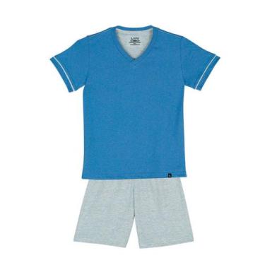 Imagem de Pijama infantil menino curto lupo 20000-002, Azul, 12