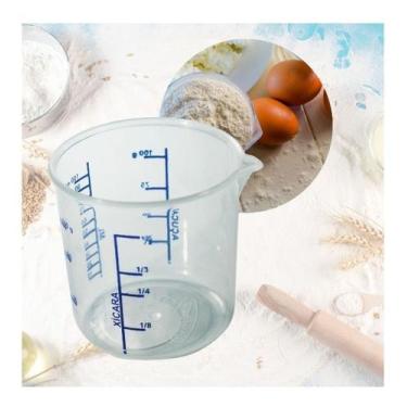 Imagem de Copo medidor de plástico 100 ml - INJETEMP, branca