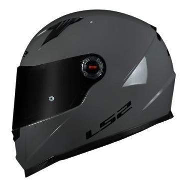 Imagem de Capacete LS2 FF358 Monocolor Nardo Grey Cinza Brilhante Masculino e Fe