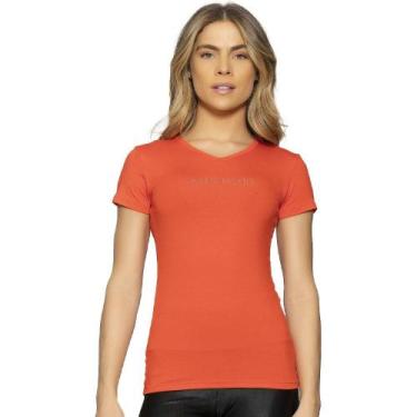 Imagem de Camiseta Run More Athleisure Feminina, Laranja, GG