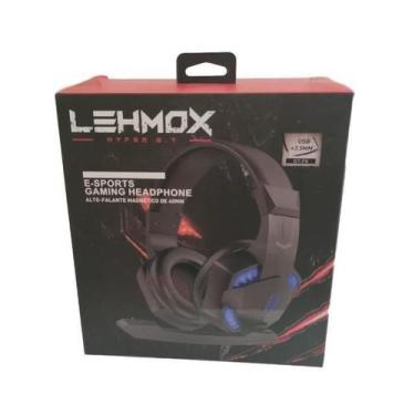 Imagem de Fone Headset Gamer Led Plug Plug 3.5Mm Usb Lehmox Gt-F6