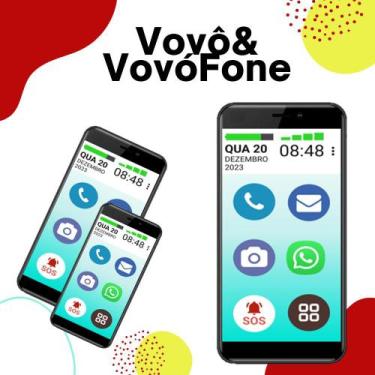 Imagem de Lançamento celular vovô&vovófone 32gb redes sociais fácil uso - POSITI
