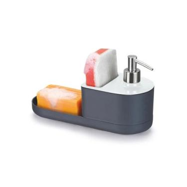 Imagem de  Dispenser Porta Detergente com Porta Esponja 500ml  Arthi  Chumbo Mod