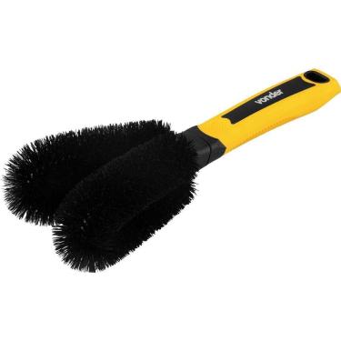 Imagem de Escova para Furo de Rodas e Raios 6364307600 para Limpeza em Locais de Difícil Acesso com Cabo Emborrachado Vonder