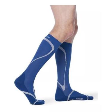 Imagem de Meia de Compressão Esportiva Performance 20-30mmHg Sigvaris, Azul, G2