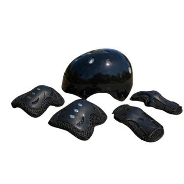 Imagem de Capacete De Patins Kit Proteção Infantil Esportivo Patins Patinete Bik
