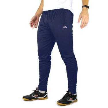 Imagem de Calça Esportiva e Treino Masculina Slim Arial Finta, Marinho, M, Mascu