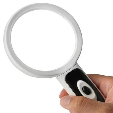 Imagem de Lupa De Mão Com Duas Lentes E Dois Leds - Jiaxi