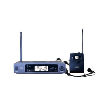 Imagem de Microfone sem Fio Headset e Lapela UHF-517BDP com 100 Canais Digitais para Apresentações Grupo MXT