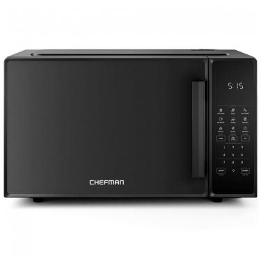 Imagem de Forno micro-ondas de bancada Chefman preto 31L 1000W digital 10 níveis de potência 6 menus automáticos 110V