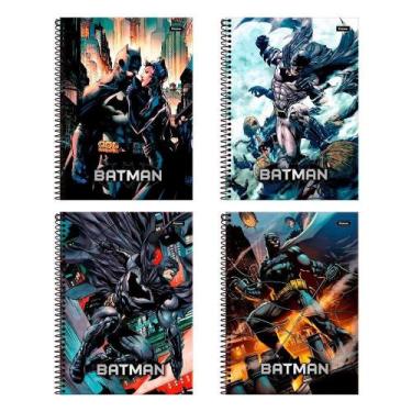 Imagem de Caderno Espiral Foroni Universitário Capa Dura Batman 15 Matérias 240 