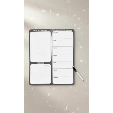 Imagem de Lousa Magnética Porta Recados Planner 21x28cm - Congratulations Store
