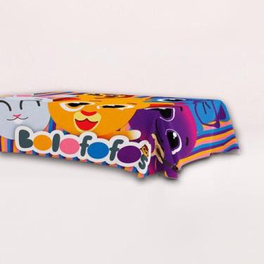 Imagem de Toalha De Mesa Tnt Decoração Bolofofos Festa Gg 1,40x1m - Fescolor