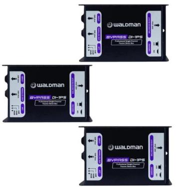 Imagem de Kit 3 Direct Box Passivo Waldman Bypass DI-1PS - 1 canal