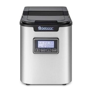 Imagem de Máquina de Gelo Portátil Gelopar GMGD15PR 12kg 2,2L Aço Inox 110V, 110