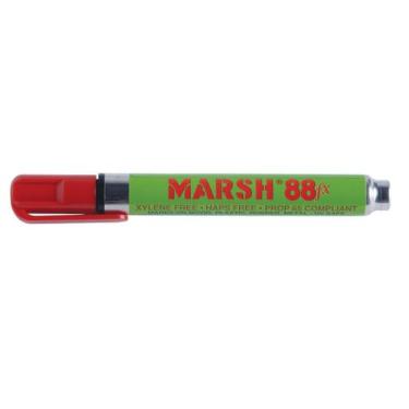 Imagem de Marcador Marsh 88fx à Base de Álcool Vermelho Pacote com 12 Unidades