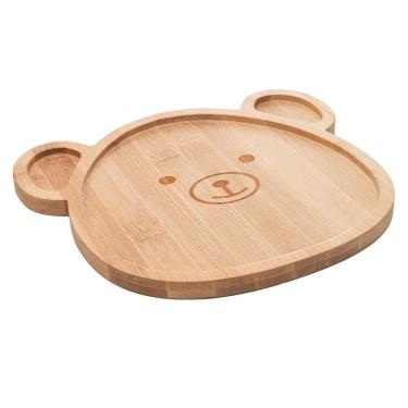 Imagem de Prato Infantil Lyor Bear 23cm x 20cm x 1,2cm Bambu