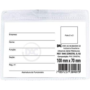 Imagem de Cracha sem Presilha, DAC, Cracha sem Presilha 1045, Transparente, 1045