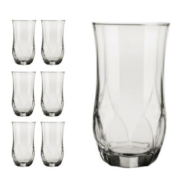 Imagem de kit Copo Ópera Duravel 360ml Redondo Transparente Nadir 6Un