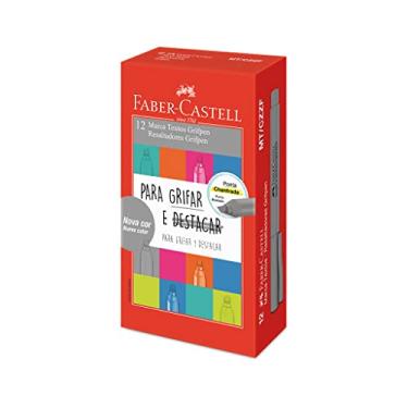 Imagem de Marca Texto Cinza, Faber-Castell, MT/CZZF, Marcadores, 12 Unidades