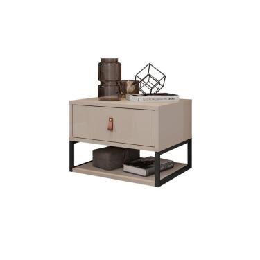 Imagem de Mesa de Cabeceira Sigma Off White Casa D Móveis Quarto