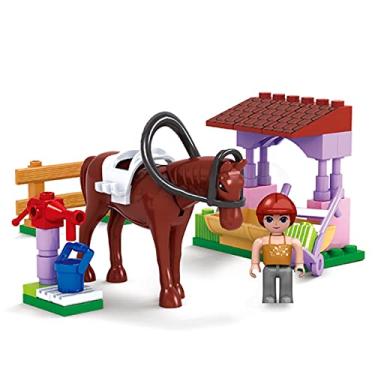 Imagem de Bloco de Montar Mundo Encantado Cavalo da Princesa 45 Peças Xalingo