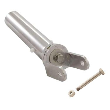 Imagem de Cabo giratório de metal cromado para piscina com parafuso inoxidável e porca de substituição Pentair R201408 modelo 152, alça giratória de metal 154