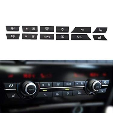 Imagem de MOTOKU Conjunto de 12 tampas de chave de botão de aquecedor de ar condicionado A/C kit de reparo para BMW 5 6 7 F10 F01 F12 61319313923 931392