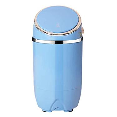 Imagem de YONII Máquina de lavar portátil, mini casa semi-automática capacidade de lavagem e lixiviação 3,6 kg com função de temporização, azul