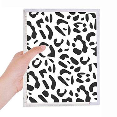 Imagem de Caderno com estampa de leopardo, estampa de grãos, folhas soltas, diário recarregável, papelaria