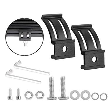 Imagem de 2 peças de suportes de montagem para suportes universais de LED para suportes de base ajustáveis para barras de luz de LED