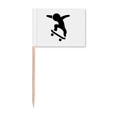 Imagem de Marcador de palito de dentes para skate em forma de figura para decoração de festa