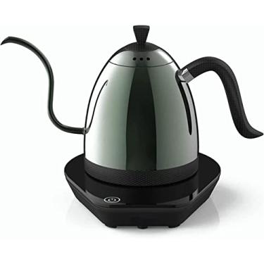 Imagem de REJOON Pote de café perfurador pescoço de ganso cafeteira cafeteira de parede dupla digital controle de temperatura cafeteira