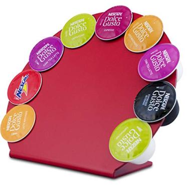 Imagem de Porta Cápsula Acrílico Dolce Gusto Vermelho - 9un.