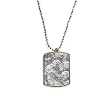 Imagem de DIYthinker Colar de animais de estimação com pingente de corrente de aço inoxidável de repetição de linha de dragão azul da China