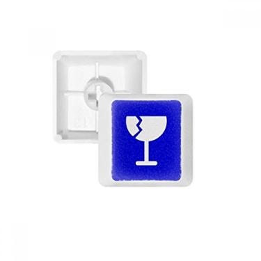 Imagem de Teclado mecânico Fragile Blue Square Warning Mark kit de atualização para jogos PBT