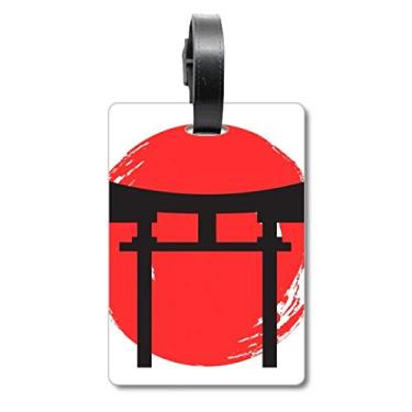 Imagem de Shinto Shrine Japan Torii Mala Etiqueta para Bagagem Cartão de Bagagem Scutcheon Etiqueta