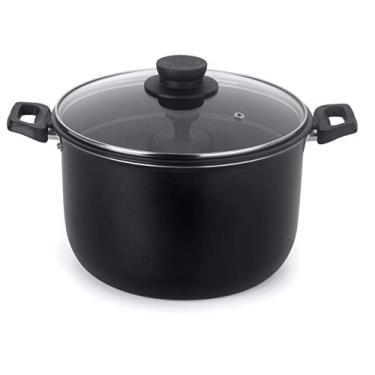 Imagem de Jogo Caçarola 24 Centímetros e Forma para Pudim Banho Maria - 2 Peças Aluminio Antiaderente Linha Versátil Multiflon