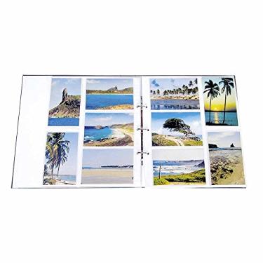 Imagem de Refil para Álbum de Fotos 10x15 cm - 5 Folhas - Branco - 33,5x29,5 cm