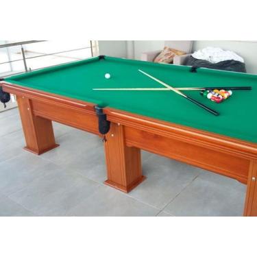 Mesa de Sinuca Bilhar Snooker Engers RM1 - Tampo de Pedra – 1,12 x 1,95 -  Tecido Beterraba no Shoptime