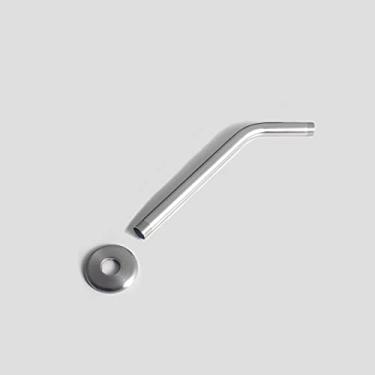 Imagem de Braço de chuveiro Akitbahome de aço inoxidável, extensão universal de 30,5 cm, níquel escovado