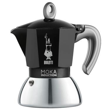 Imagem de Cafeteira Italiana Bialetti Moka Induction em Alumínio 2 Xícaras – Preta