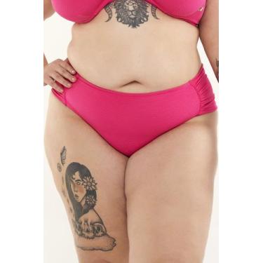 Imagem de Calcinha Plus Size Fio Confort Rosa Texturizado - Ilha Bikini