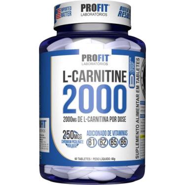 Imagem de L-Carnitina 2000 Queimador Gordura 60 Tabletes Concentrados - Profit L
