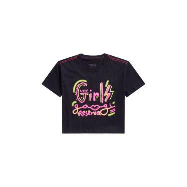 Imagem de Infantil - Camiseta Menina Silk Girls Gang Reserva Mini Preto  menina