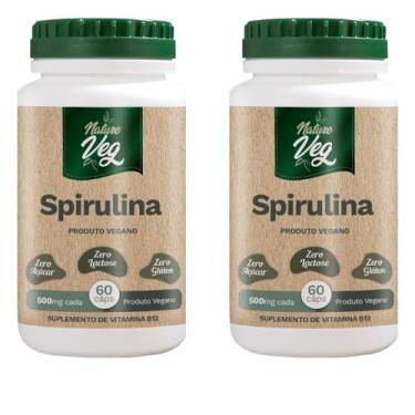 Imagem de Kit 2 Spirulina (Produto Vegano) 60 Cápsulas