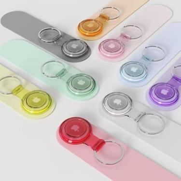 Imagem de Chaveiro para rastredor apple impermeável capa air tag, capa IPX8 para carteira, Bolsa, mochila, mala, bagagem, gato, cachorro, animais de estimação (Red)